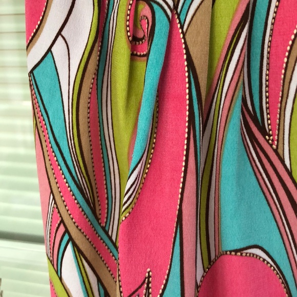 Lipstik Girls Green Pink Detailed Tank Top Size 4 - Picture 3 of 4